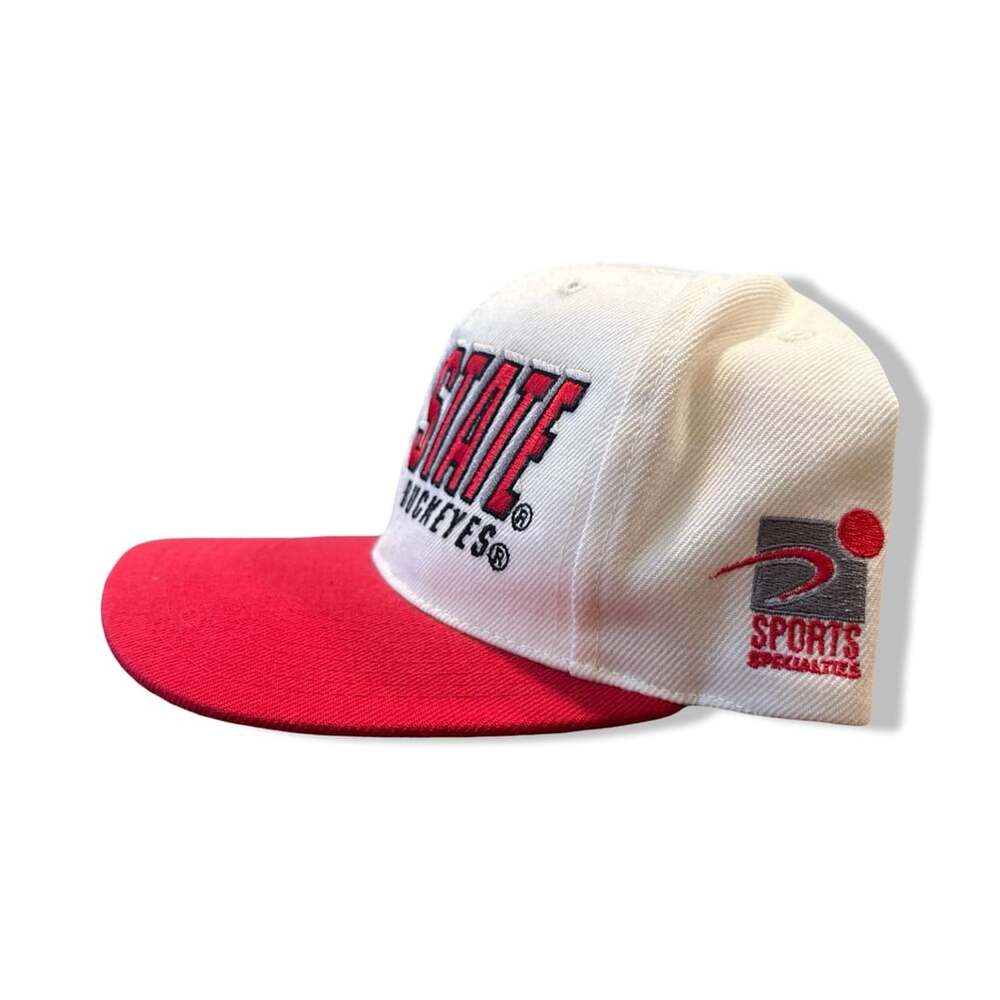 🔥 Vintage 90s Sports Specialties Ohio State Buckeyes Laser Shadow Snapback 🔥
